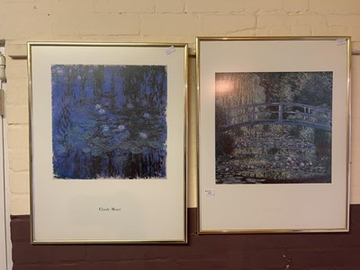 Lot 12 - Two framed and glazed Claude Monet prints