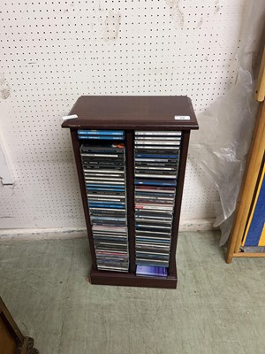 Lot 18 - Rack and contents of music CDs