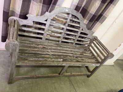 Lot 21 - Teak garden bench