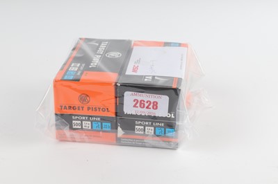 Lot 2628 - (S1) 1000 x .22 RWS Target Pistol Sport Line...