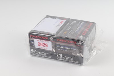 Lot 2629 - (S1) 1000 x .22 Winchester Subsonic 42 Max HP...