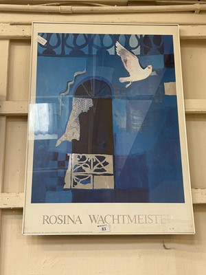 Lot 83 - A framed poster by Rosina Wachtmeister