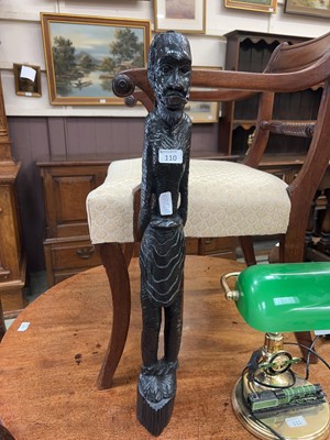 Lot 110 - Carved African figure