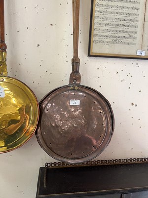 Lot 47 - Copper bed pan