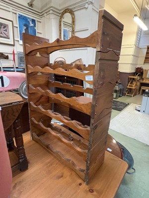 Lot 125 - Wooden wine rack