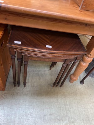 Lot 128 - Nest of three veneered tables