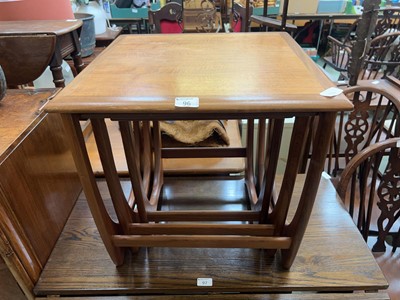Lot 96 - A nest of three hardwood tables