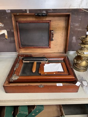 Lot 307 - A vintage cased duplicating set (Unchecked)