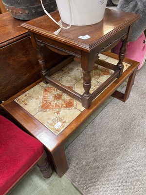 Lot 144 - Tiled top cofee table
