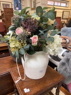 Lot 146 - Artificial flower display in pot