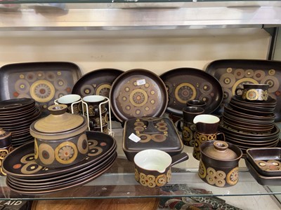 Lot 327 - A collection of Denby stone tableware with...