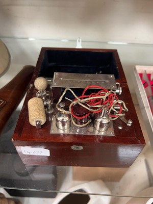 Lot 359 - A late Victorian cased rheumatism measuring...