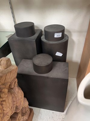 Lot 365 - Three modern contemporary style metalwork...