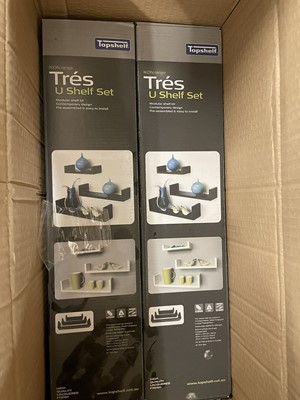 Lot 8 - 6.5 boxes of Mastershelf U-shaped floating...