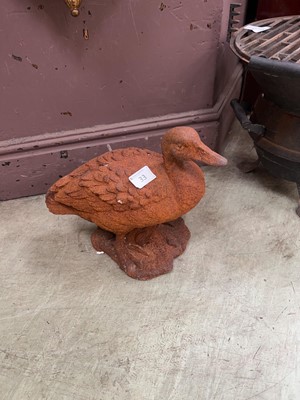 Lot 33 - A decorative cast iron garden ornament in the...