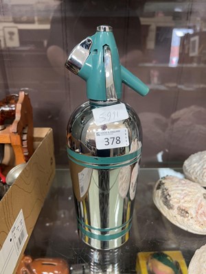 Lot 378 - A 1960s Sparklets chrome soda siphon