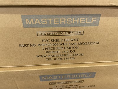 Lot 16 - Box of 3 Mastershelf PVC white floating...