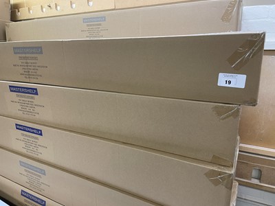 Lot 19 - 25 boxes of 3 Mastershelf white floating...