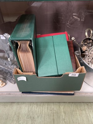Lot 398 - A carton containing assorted stamps and first...