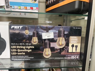 Lot 407 - A boxed set of Feit Electric LED string lights