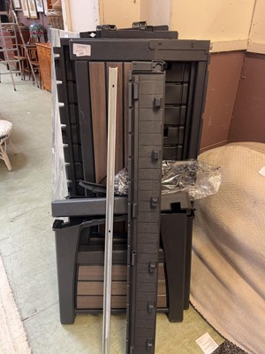 Lot 180 - A quantity of Keta garden storage bench parts
