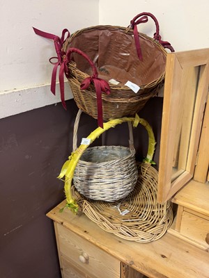 Lot 191 - Four wicker baskets