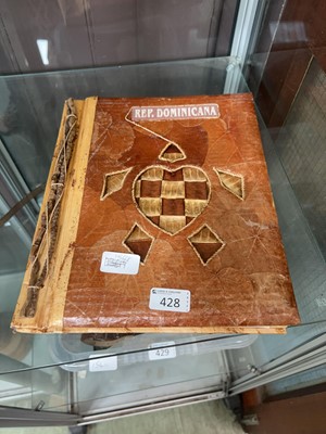 Lot 428 - A Dominican republic leaf bound photo album