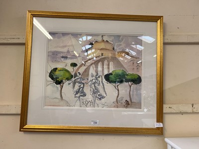 Lot 194 - A framed print Roma