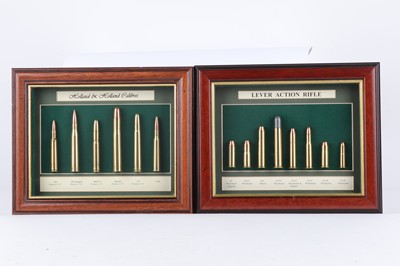 Lot 1101 - Seven framed and glazed prototype rifle...