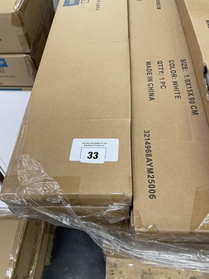 Lot 33 - Pallet of approx. 150 Mastershelf white...