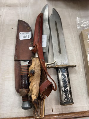 Lot 461 - Various collectibles to include sheath knives,...