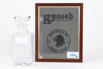 Lot 1104 - Kynoch Ammunition framed display shop mirror...