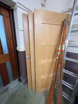 Lot 203 - Three oak finshe doors