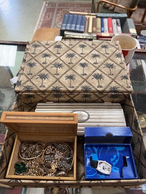 Lot 466 - A box containing boxed costume jewellery