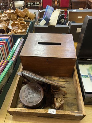 Lot 479 - A tray containing mixed treen to include...