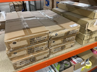 Lot 45 - 18 boxes of various small shelves