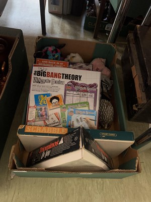 Lot 486 - A tray of assorted games and toys to include...