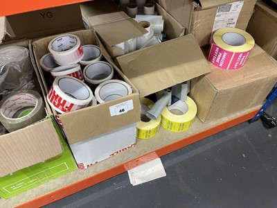 Lot 46 - Quantity of various adhesive tape sealed air...