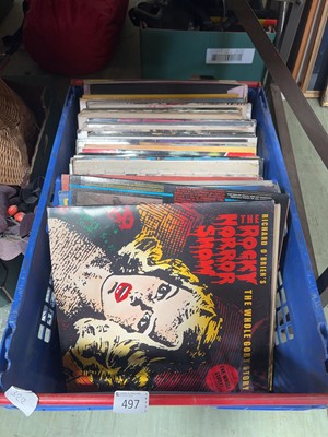 Lot 497 - A tray of various records to include Rocky...
