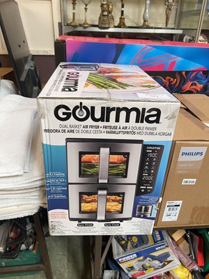 Lot 513 - A boxed Gourmia dual basket air fryer