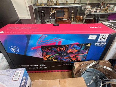 Lot 515 - A boxed MSI 34in gaming monitor
