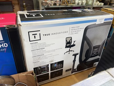 Lot 517 - A boxed True Innovations mesh desk chair