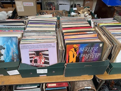Lot 526 - Four trays of records to include Jim Reeves,...