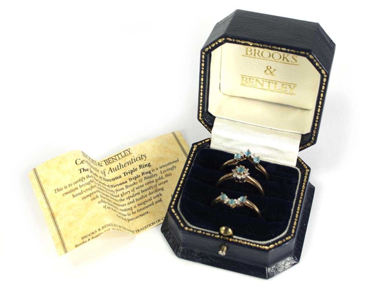 Lot 769 - A set of three Brooks & Bentley 'Jewels of...