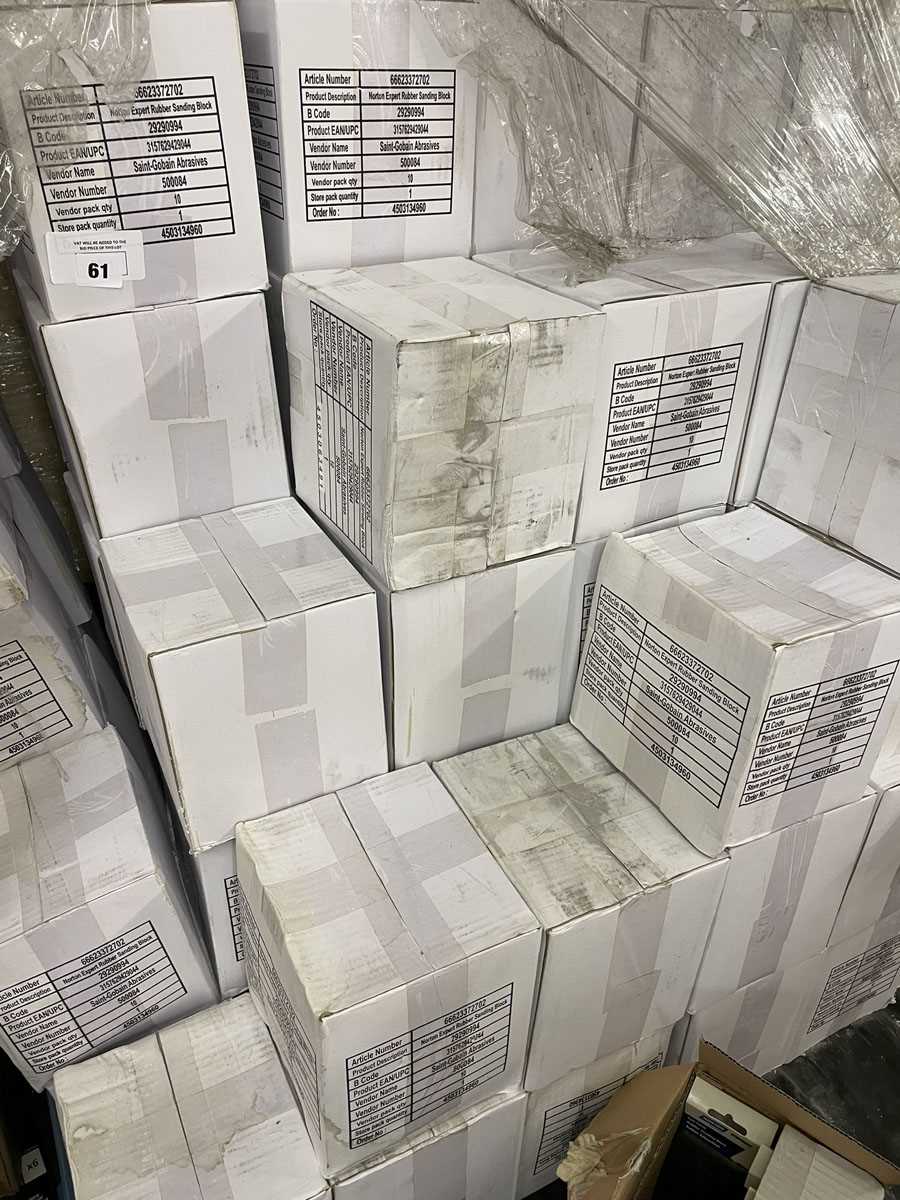 Lot 61 - Approx. 150 boxes of 10x Norton Expert rubber...