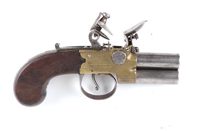 Lot 364 - (S58) 80 bore Flintlock Over and Under Pocket...