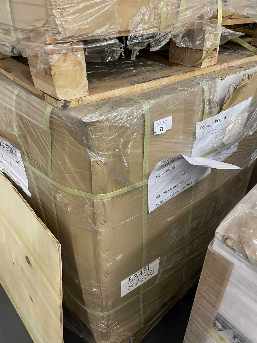 Lot 71 - 75 boxes each containing 10 rolls of Oakey...