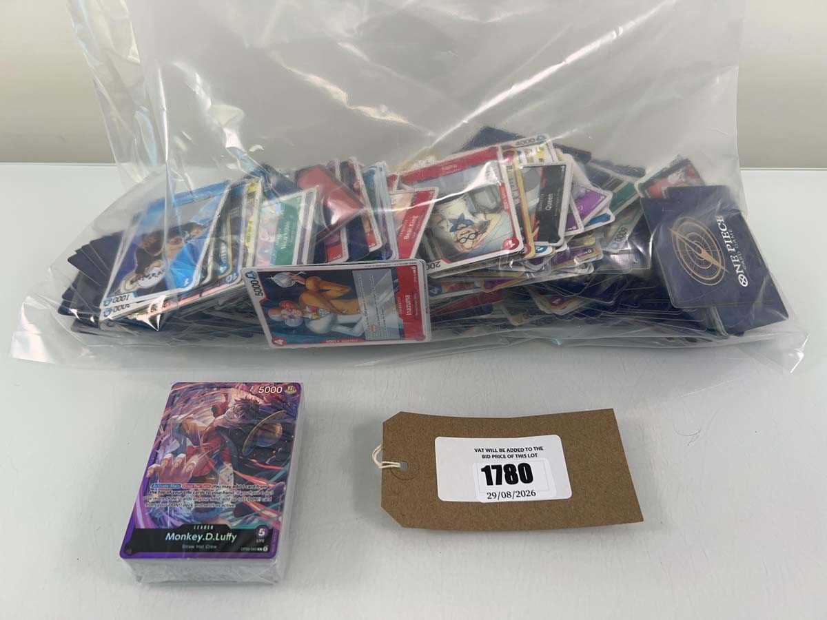 Lot 1780 - Bag containing various loose One Piece TCG...