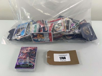 Lot 1780 - Bag containing various loose One Piece TCG...