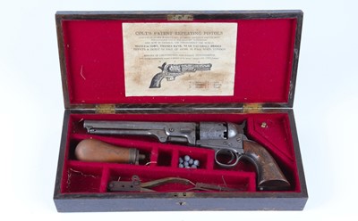Lot 367 - (S58) .36 Spanish Colt Percussion Revolver, 7½...